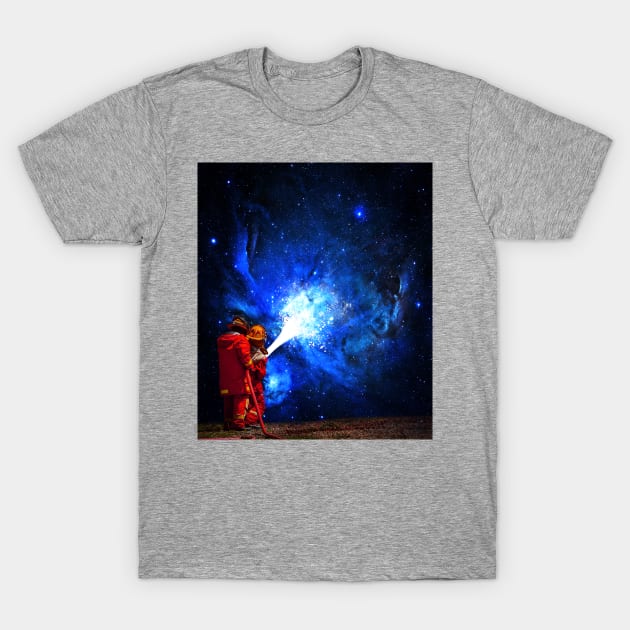 Intergalactic Firefighters T-Shirt by TWOintoA